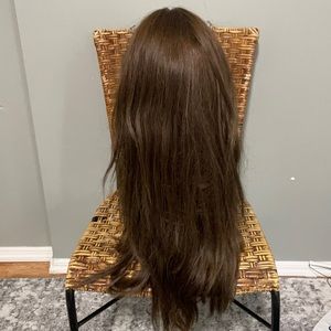 Real human Brazil hair full wig thick and luscious